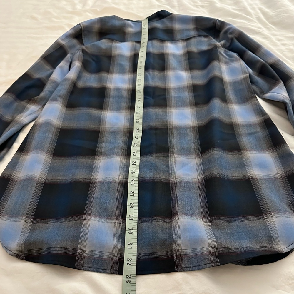 Pendleton Blue Plaid Top - image 2